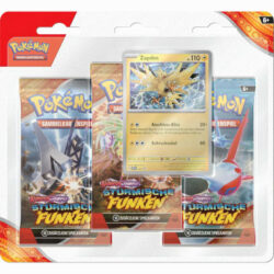 Pokemon: Stürmische Funken - Zapdos - 3-Pack Blister - deutsch